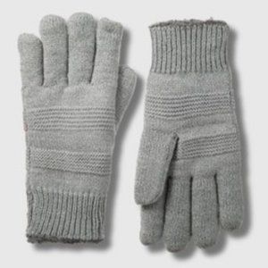 Isotoner Women's SmartDri Sweater Knit Gloves-Grey